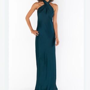 Women’s Formal Emerald Halter Maxi Dress NEW Size M